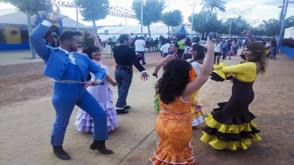 Baile popular de la Feria de Córdoba.