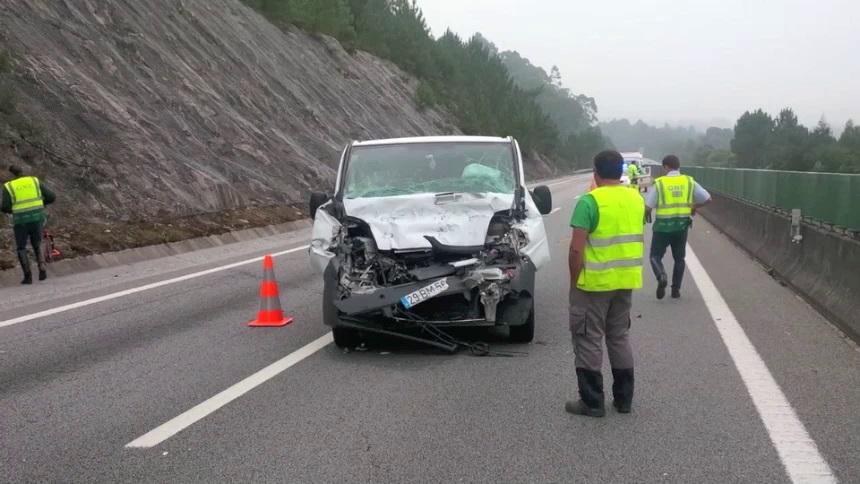 A28: Acidente provoca uma vítima mortal