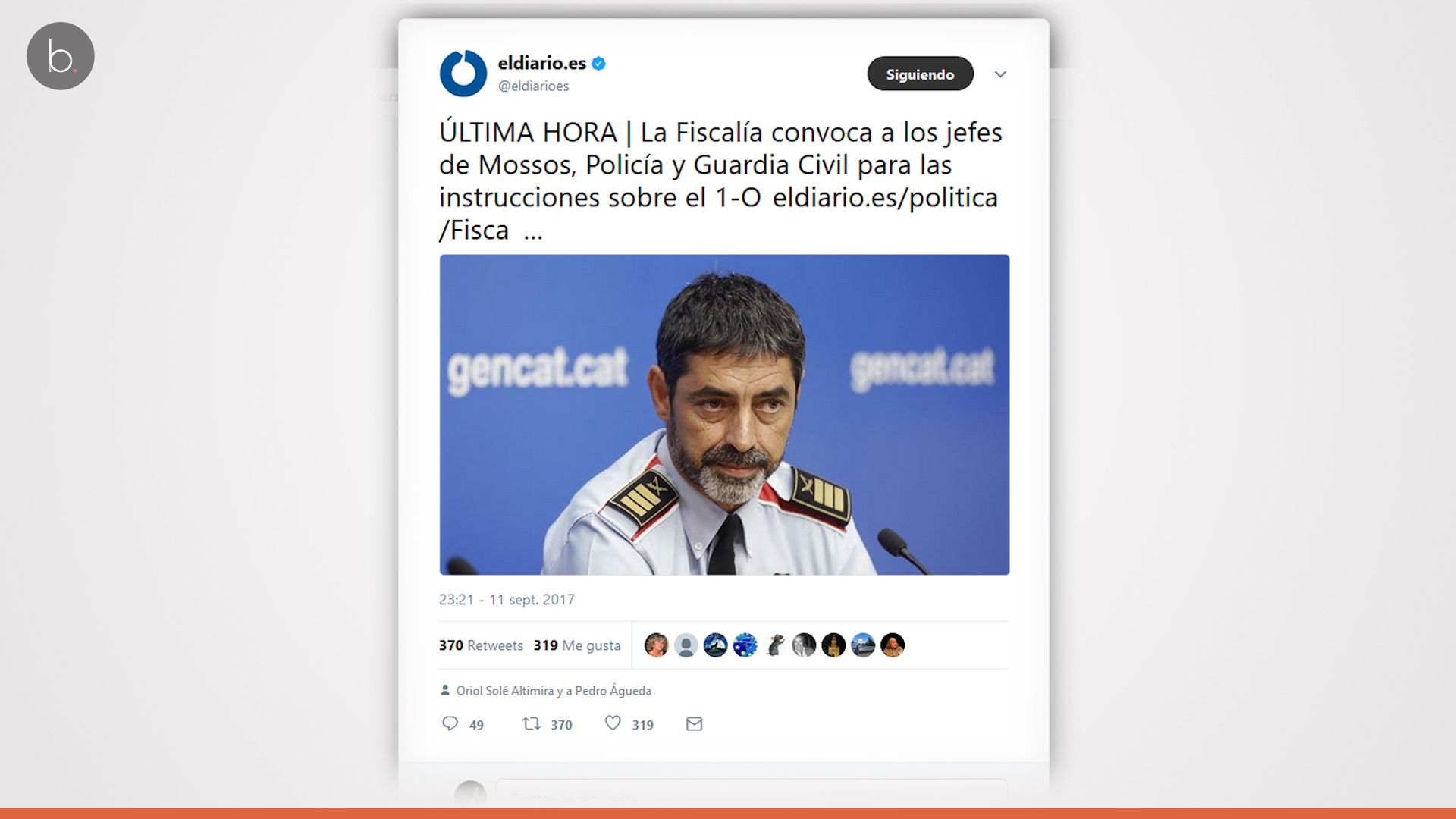 El incómodo lugar de los Mossos en el referéndum