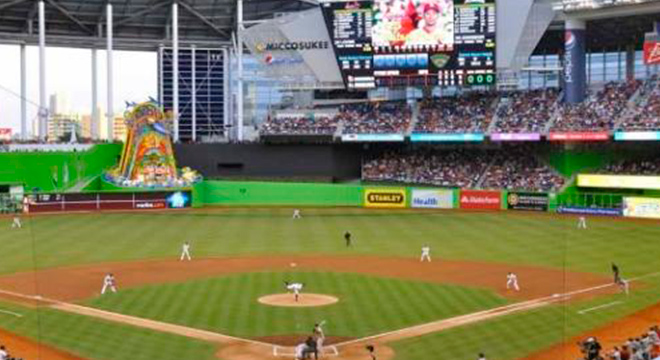 Así quedó el estadio de Marlins tras paso del huracán 'Irma'