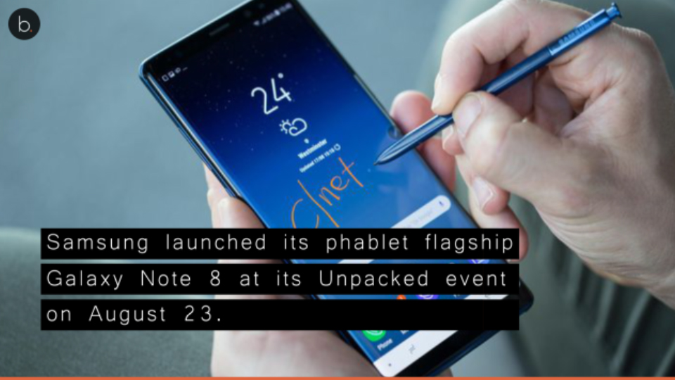 Samsung Galaxy Note 8 has nearly 650,000 pre-orders from its release