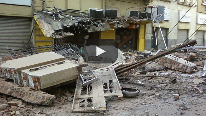 Los impactantes derrumbes de edificios