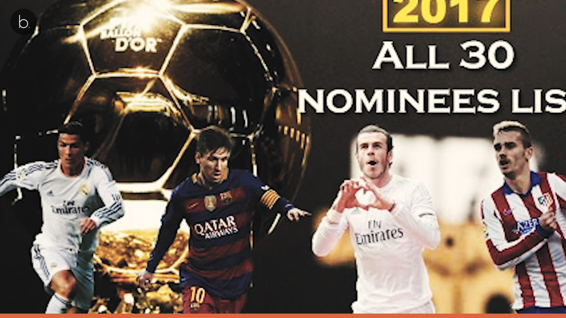 Los siete candidatos del Real Madrid al Balón de Oro 2017