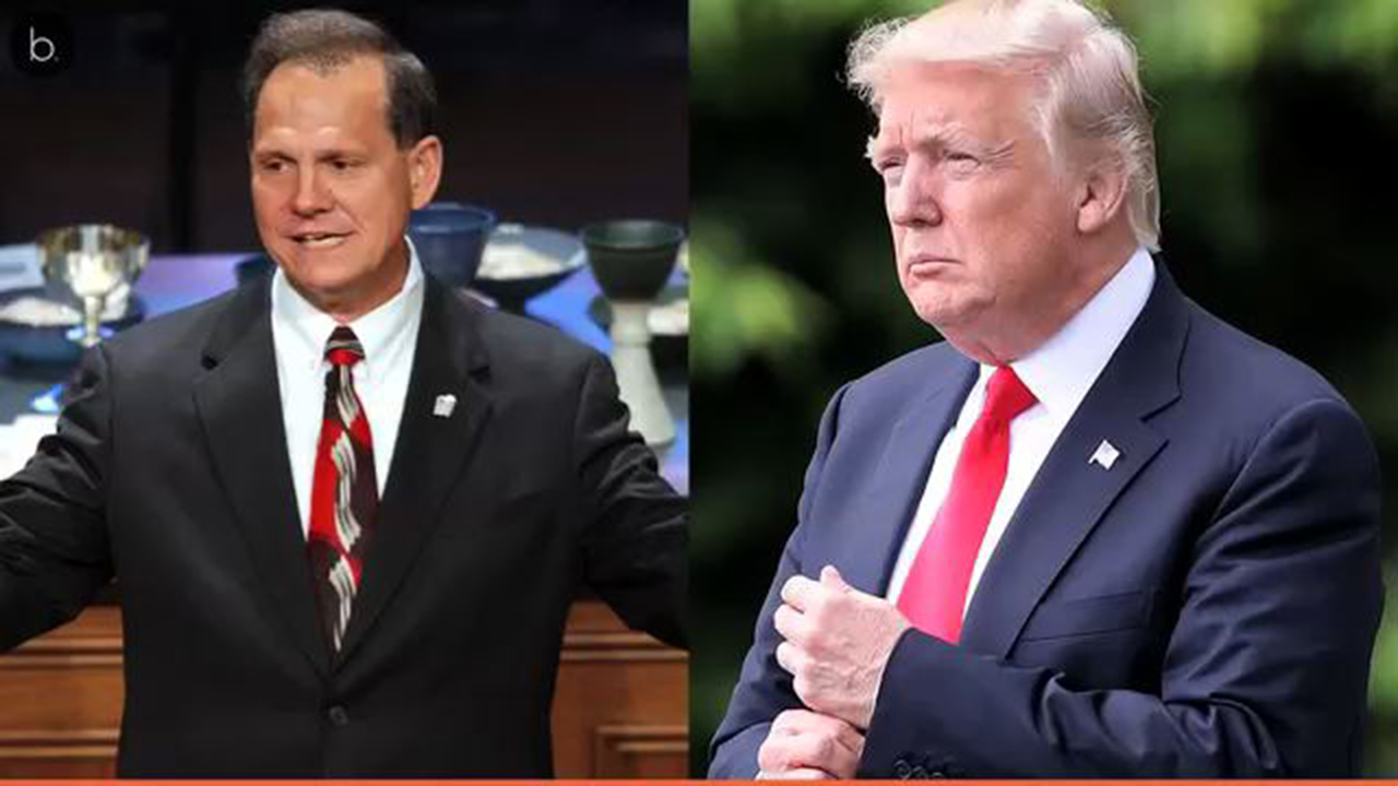 Trump destroyed on Twitter after being linked to Roy Moore by Hollywood celebs