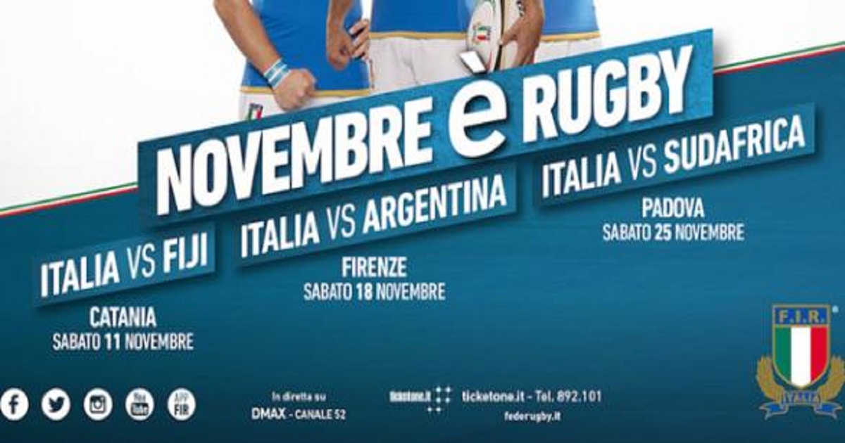Sport, rugby: All'Italia il primo test contro le Fiji