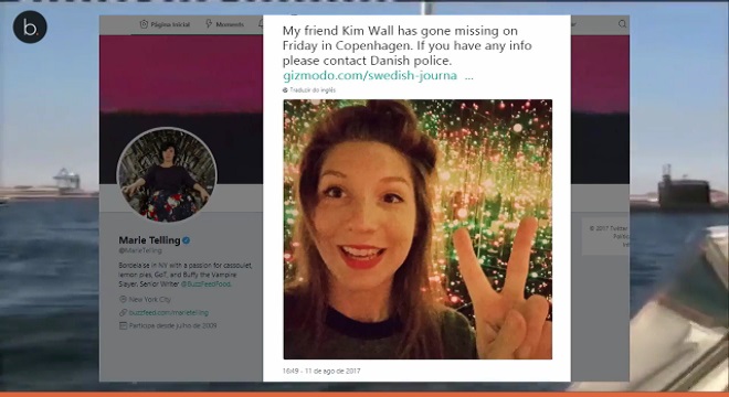 Podrían haber hallado un brazo de la periodista Kim Wall