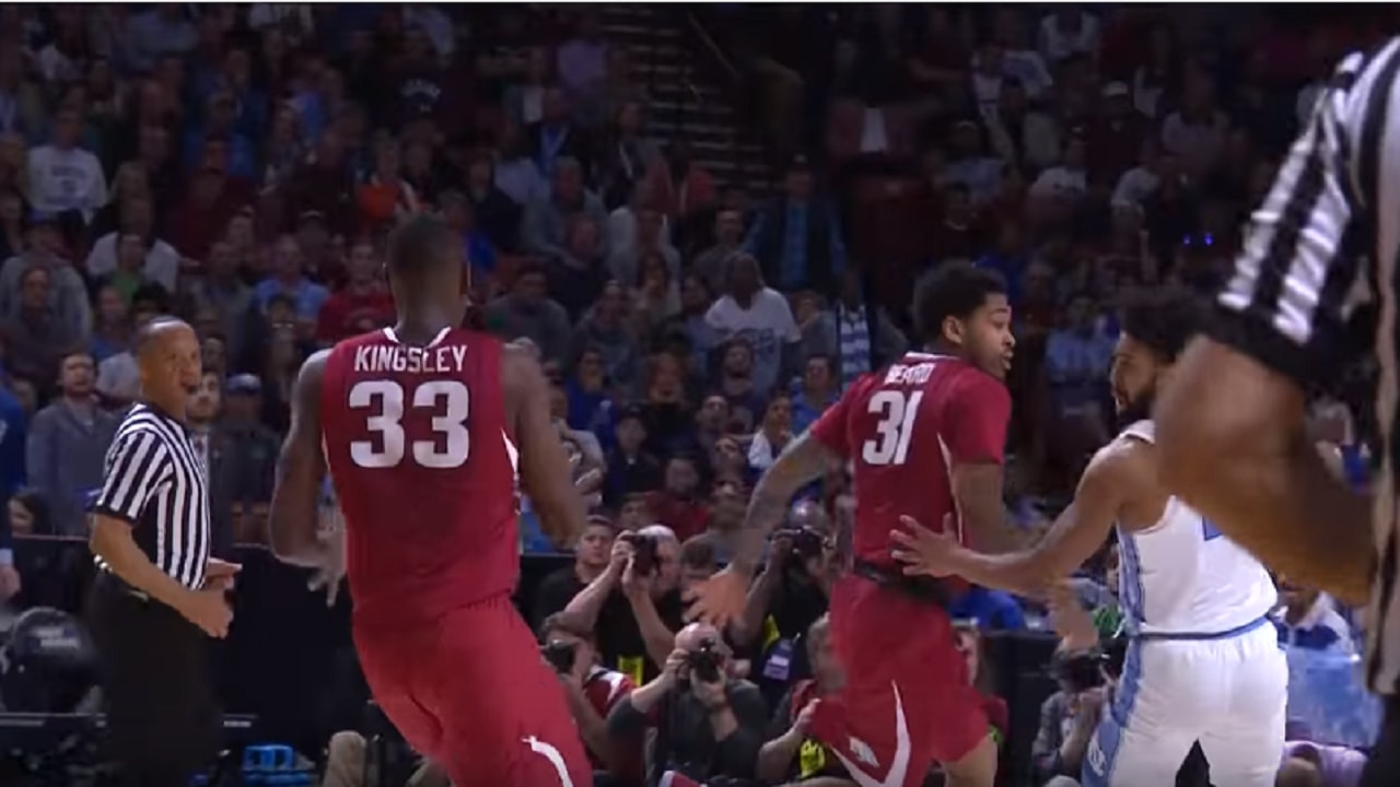 University of North Carolina gets the win versus Arkansas