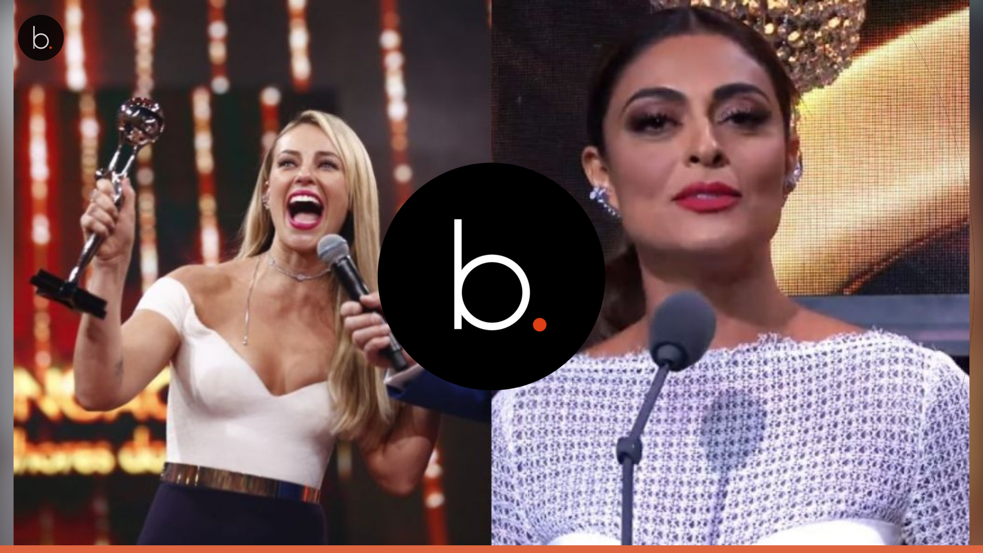 Vídeo: Paolla Oliveira vence prêmio e Ju Paes sai sem comemorar