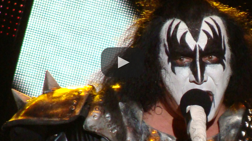 KISS, Gene Simmons and his band concierto en México.