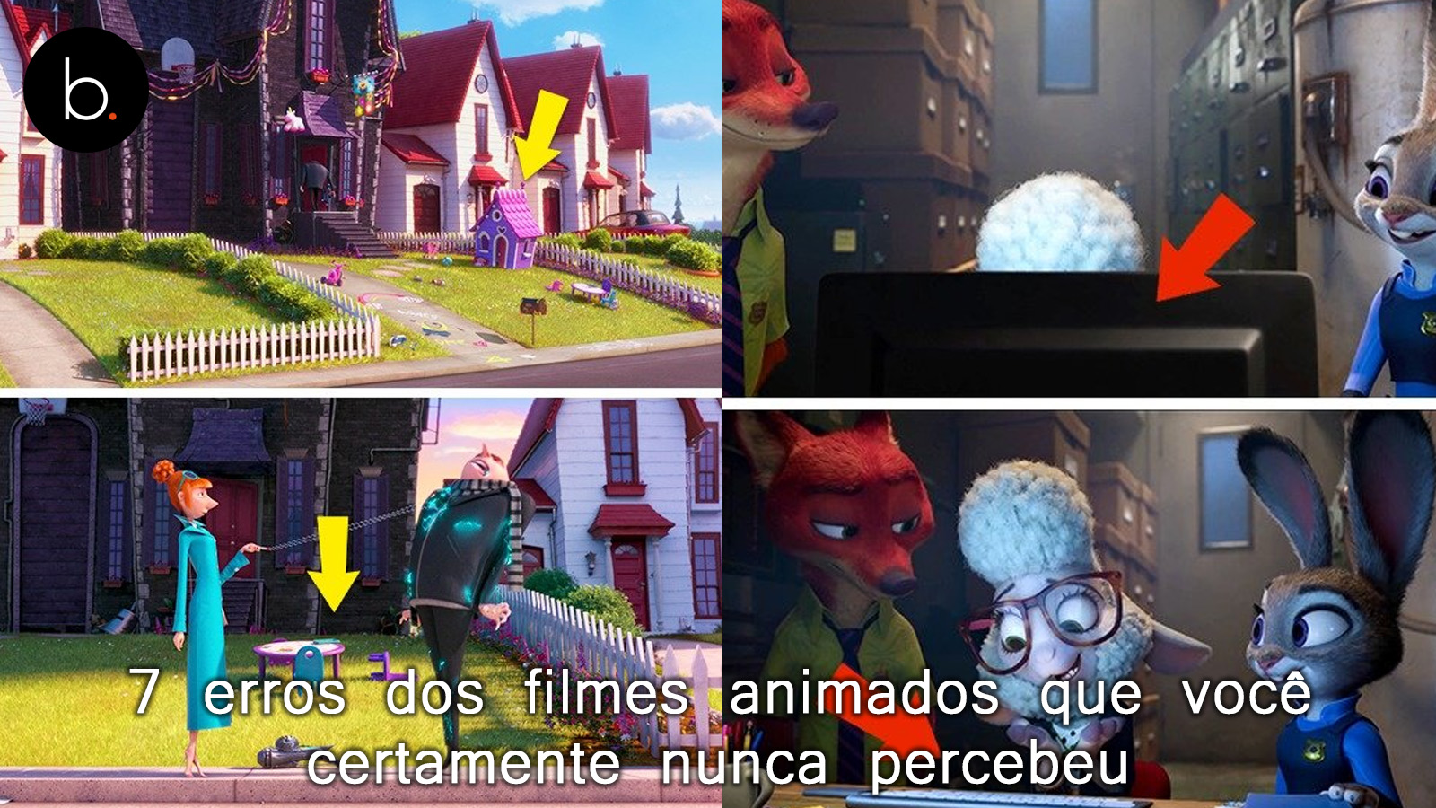 7 erros dos filmes animados que você certamente nunca percebeu