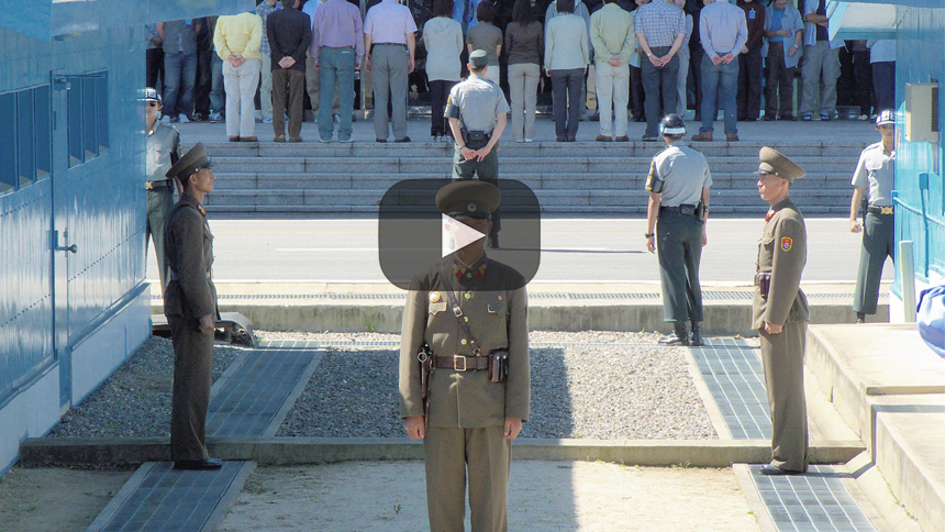 La delegación de Corea del Sur visita el Monte Geumgang