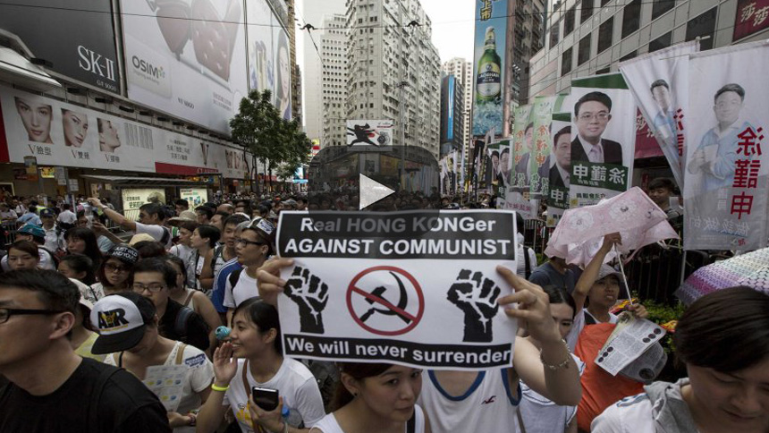 Hong Kong impide que los jóvenes protesten por un cambio democrático