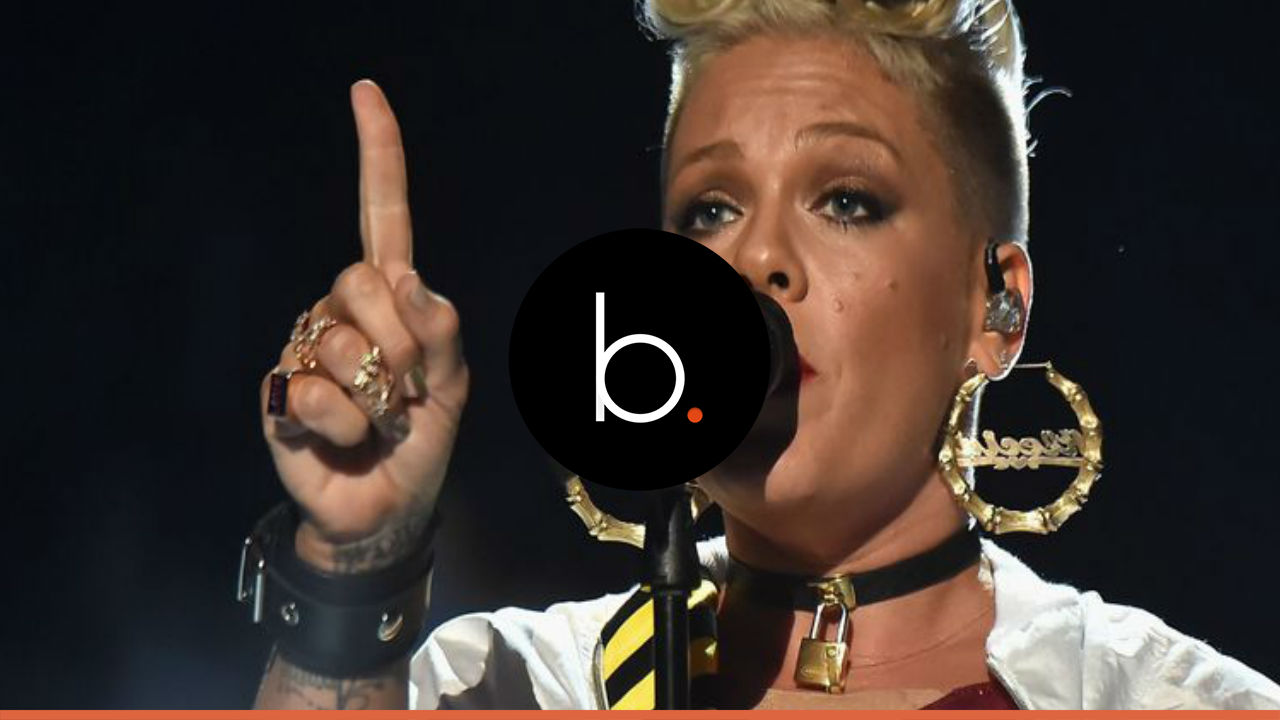 Pink performs once more at top-level at the 60th Grammy awards.