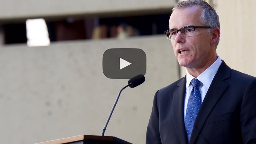 Andrew McCabe subdirector del FBI se retira después de la crítica de Trump