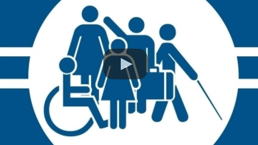 Discapacitado cubierto con su propia sangre