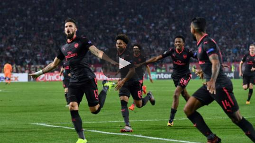 Un triunfo sencillo del Arsenal en la Europa League