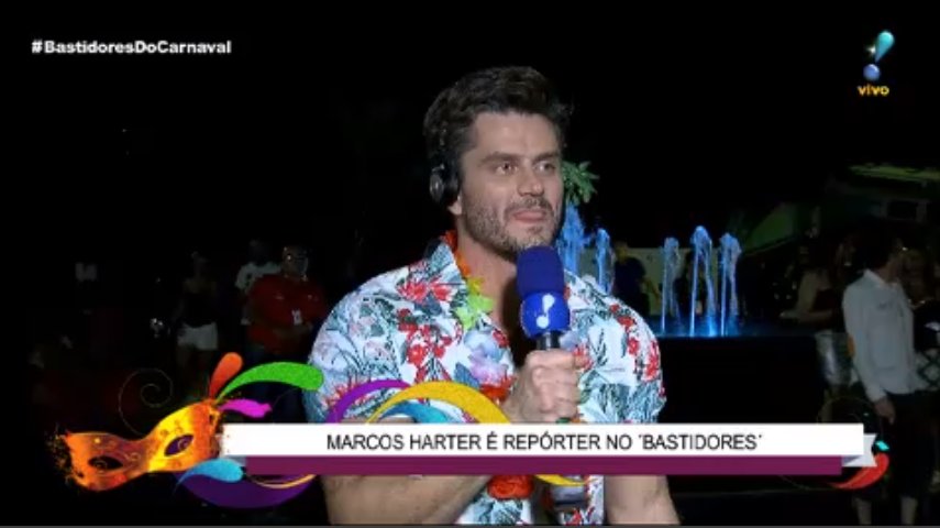 Marcos Harter ex-'BBB17', agradece aos fãs depois da cobertura do carnaval 2018.