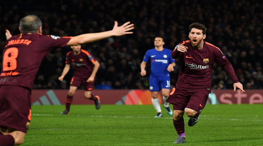 Futbol: Chelsea y Barcelona están en 1x1 y Messi rompe su tabú