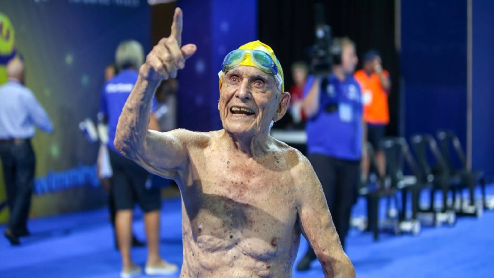 George Corones nos da una gran lección en la piscina
