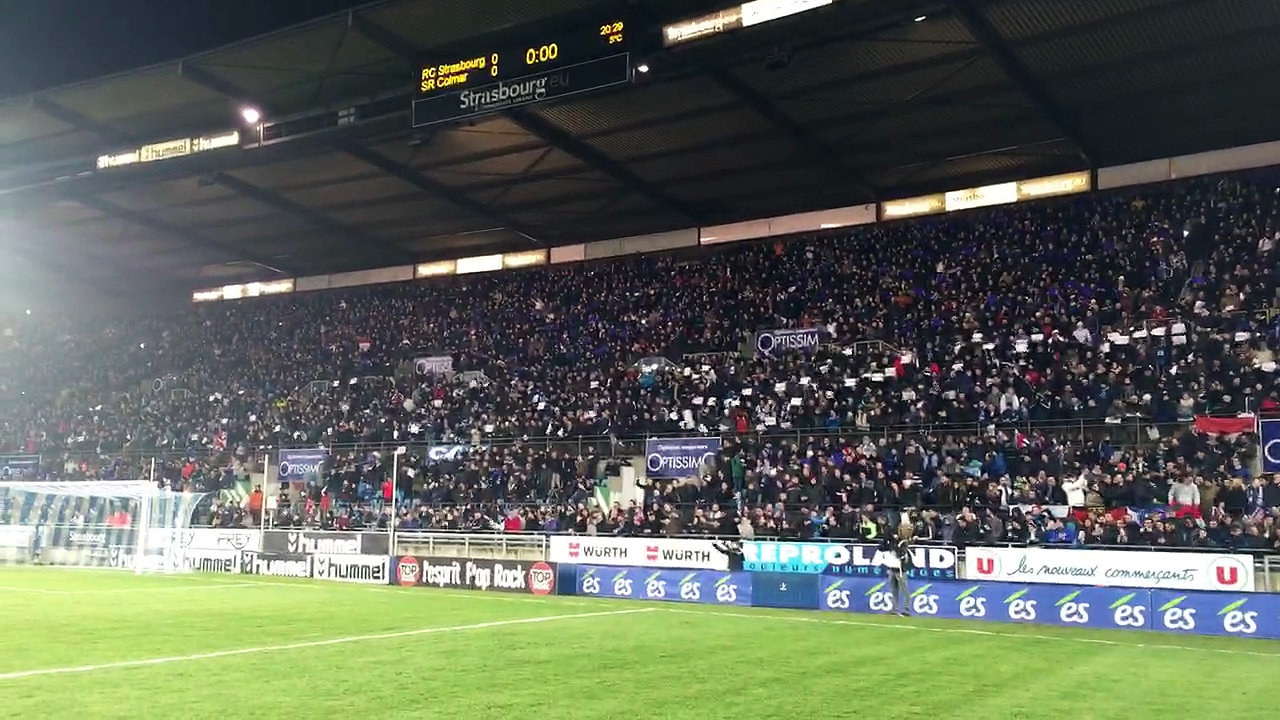 Tristan Mieger au coeur des supporters du Racing