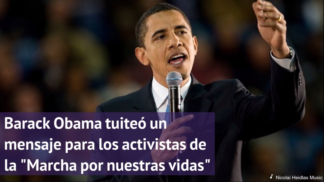 Obama:'Michelle y yo estamos inspirados por los jóvenes" que se han manifestado