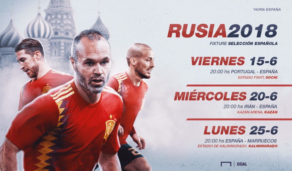 Portugal y España se encuentran en el Grupo B del mundial de Rusia