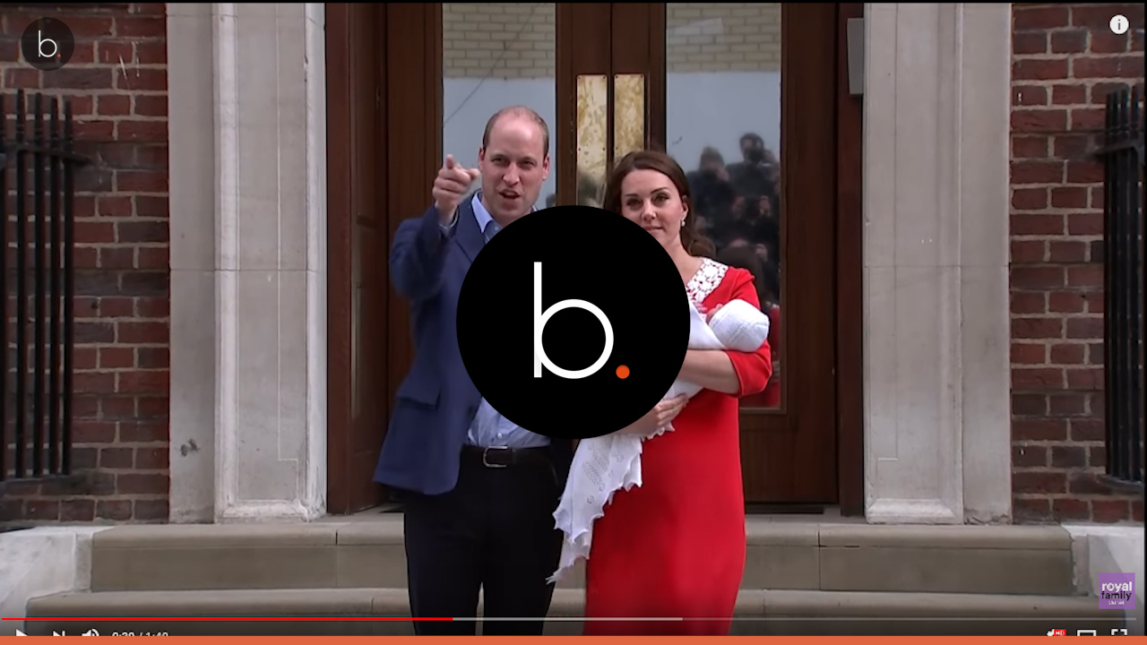 Kate and Prince William showed the public their third child