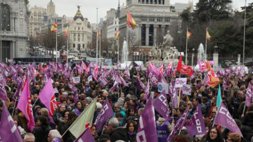Protestas en España: cinco hombres fueron absueltos de violación