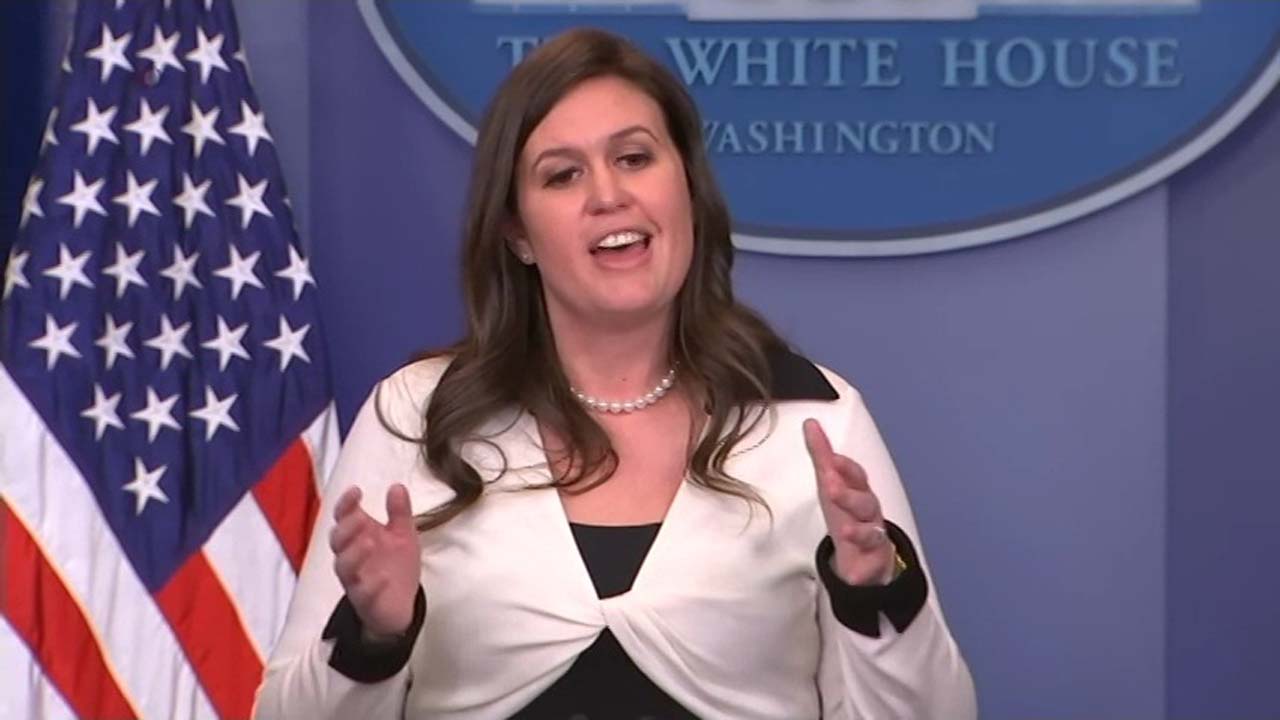 Trump's UK visit was announced by Sarah Sanders on Take Your Kids To Work Day