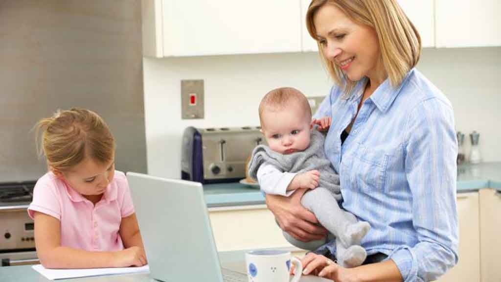 ¿Es posible trabajar en casa teniendo niños?