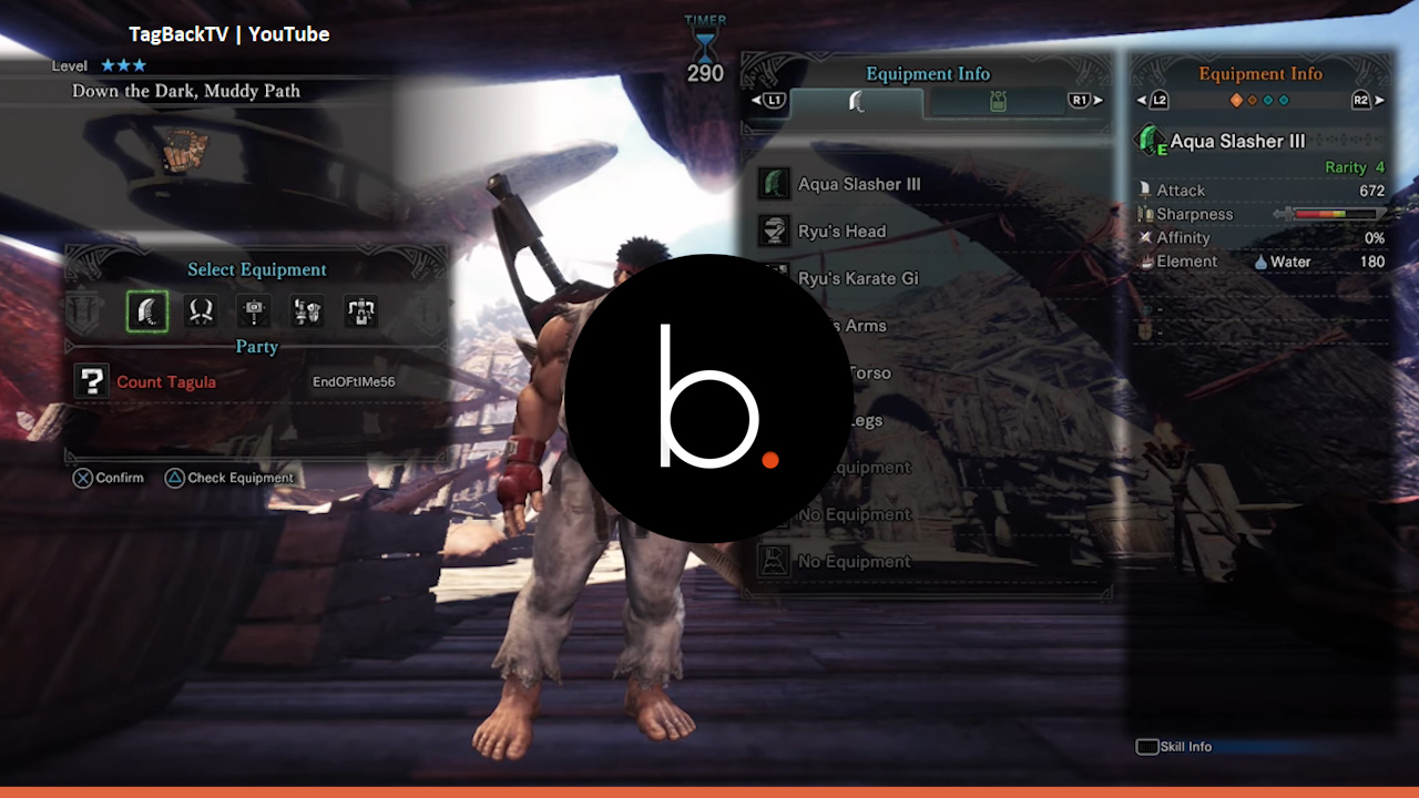 'Monster Hunter World' adds high rank Ryu armor for Street Fighter Crossover