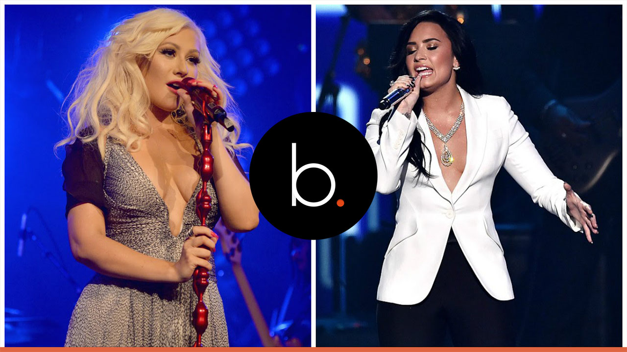 Christina Aguilera and Demi Lovato team up for liberating song 'Fall In Line'