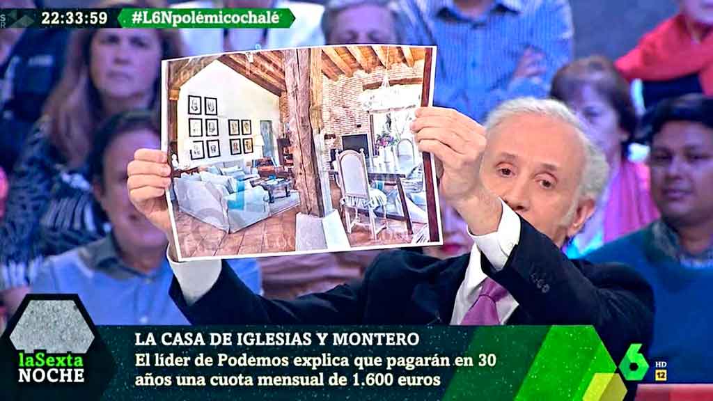 Masacran a Inda por la exhibición del chalet de Iglesias en La Sexta Noche