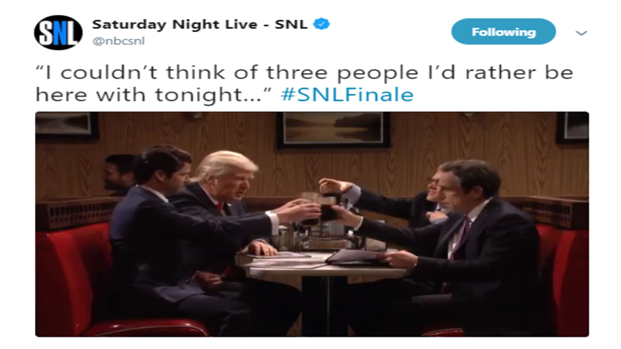 'Saturday Night Live" ended their 43rd season by mocking Donald Trump