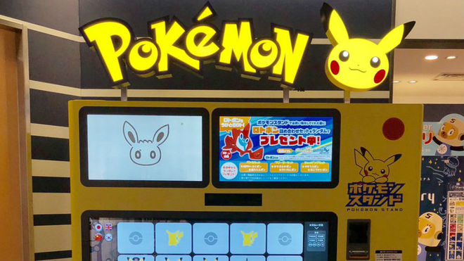 Japón ya cuenta con máquinas expendedoras de Pokémon