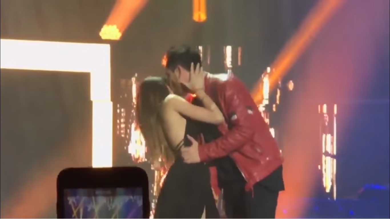 OT: El beso incomodo entre Aitana y Cepeda