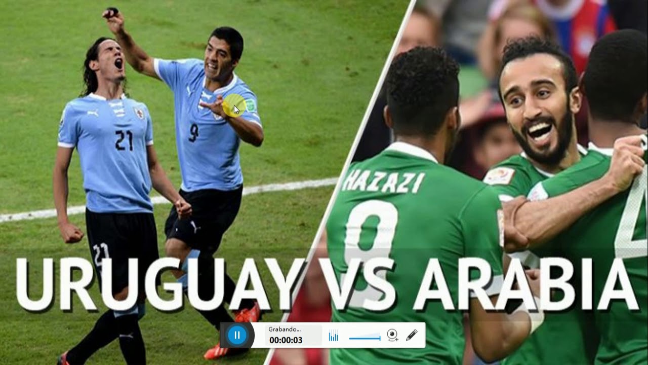 Uruguay vence a Arabia 1-0 y pasa a la siguiente ronda