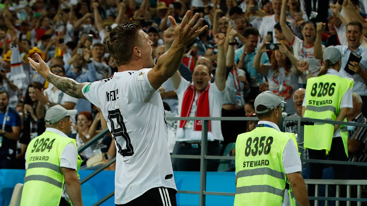 Alemania gana a Suecia 2 a 1 en el Mundial de Rusia 2018