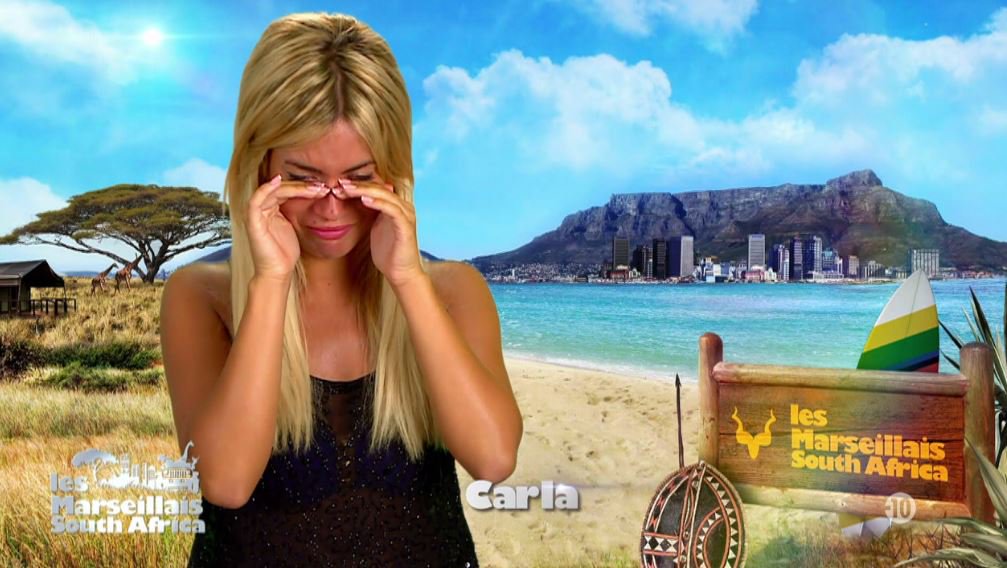 Carla en larmes sur le tournage de LMvsMonde3