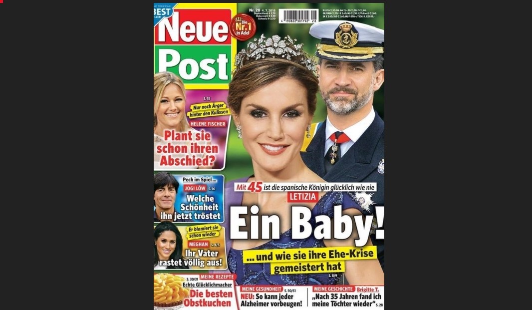 La prensa alemana asegura que la reina Letizia podría estar embarazada