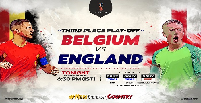 England vs Belgium live streaming on ITV & Sony Liv: FIFA 2018 3rd place playoff