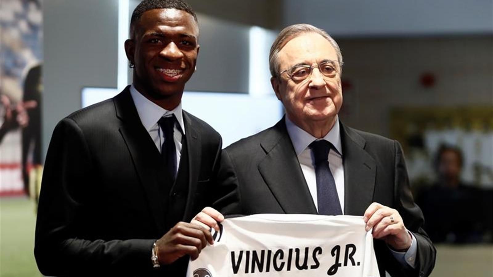 Vinicius Jr. en el Bernabéu llega al Real Madrid donde desea estar mucho tiempo