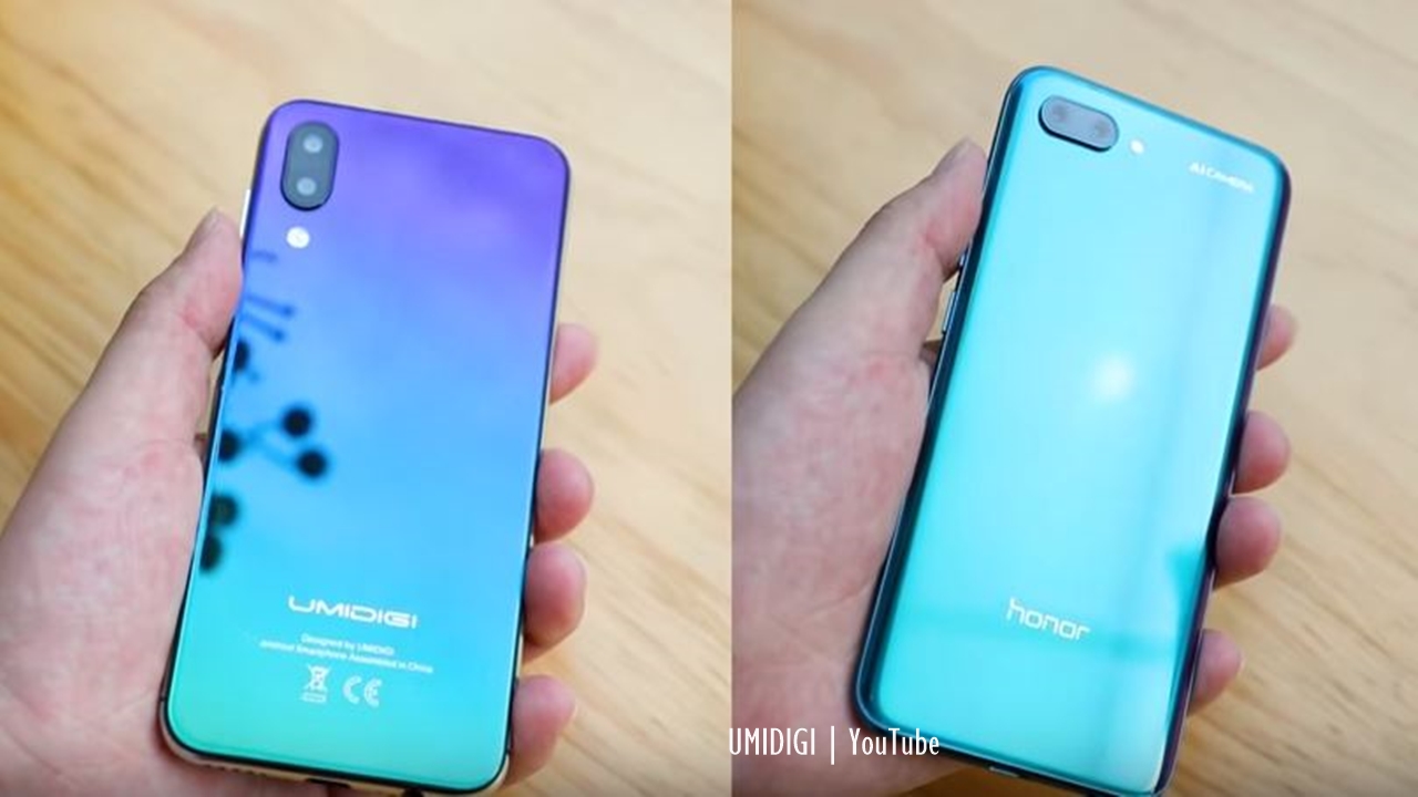 UMIDIGI video compared the UMIDIGI One Pro and the Honor 10 device