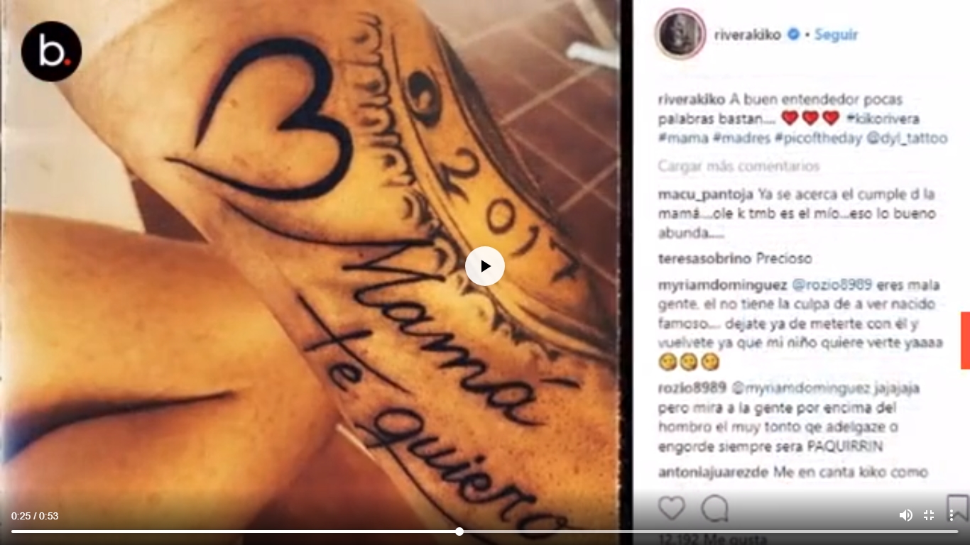 Kiko se tatúa en honor a su madre e Isa prefiere plasmarse el nombre de Anuel