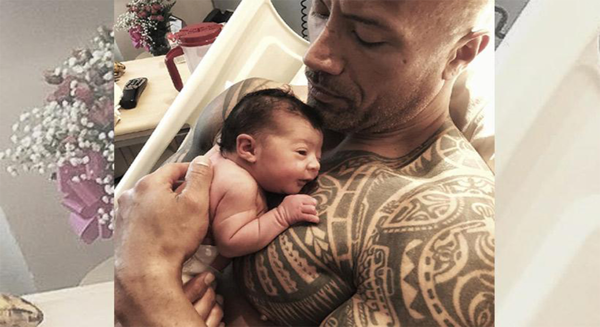 Dwayne Johnson muestra su lado más tierno con un vídeo de su pequeña Tiana