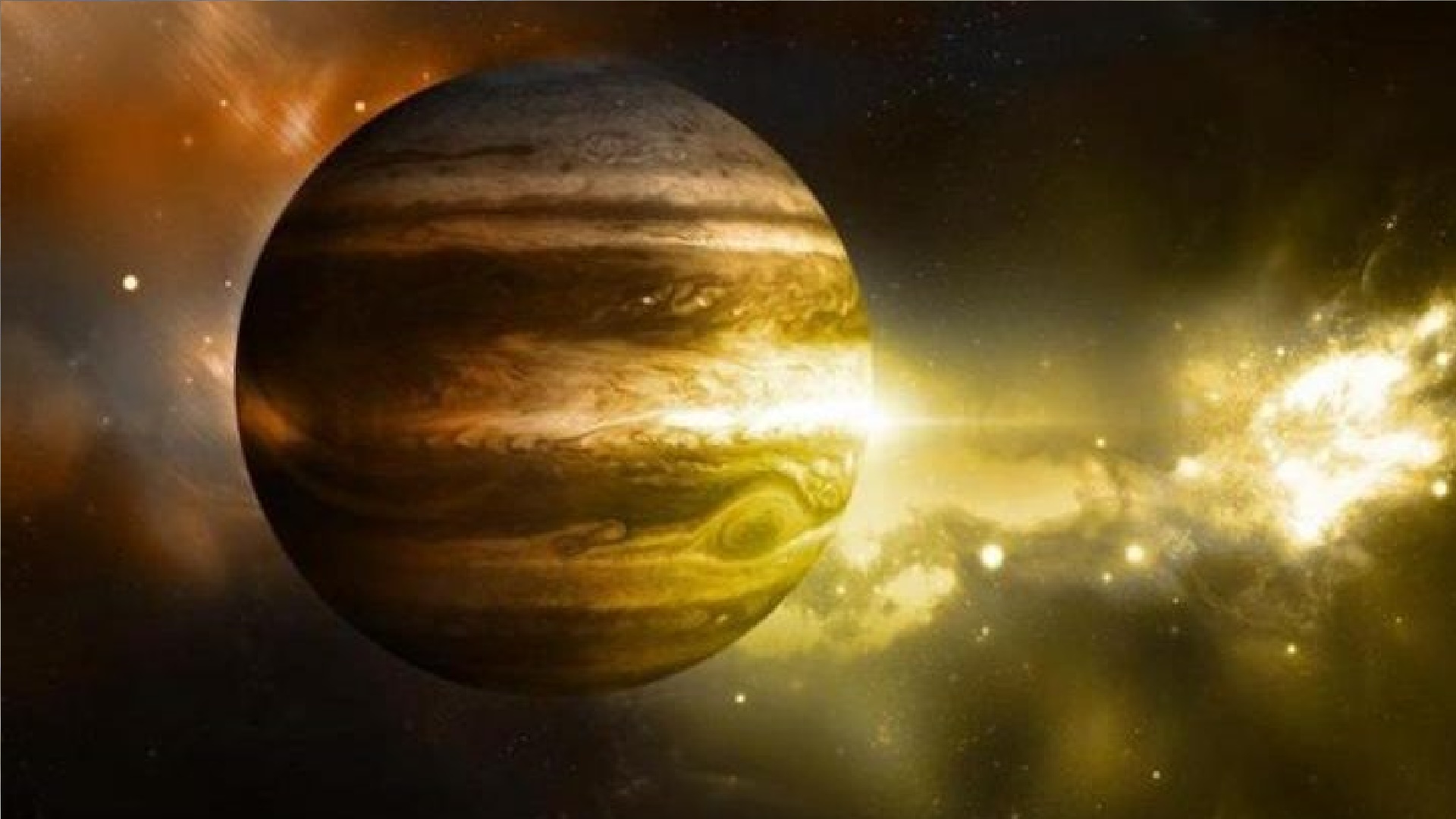 La atmósfera y los campos magnéticos son lo que produce las franjas de Júpiter