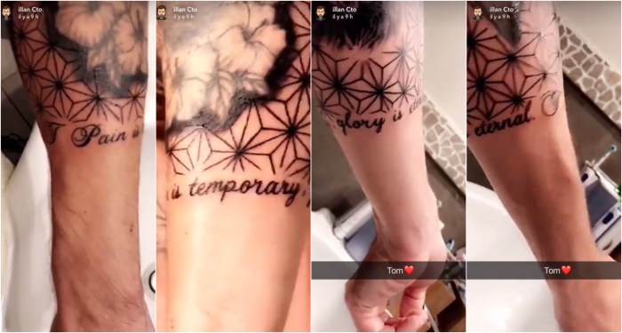Tom Diversy : Illan dévoile son tatouage en hommage à son ami