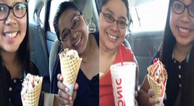Mãe e filha tiram a mesma foto durante 4 anos e a última traz muito emoção