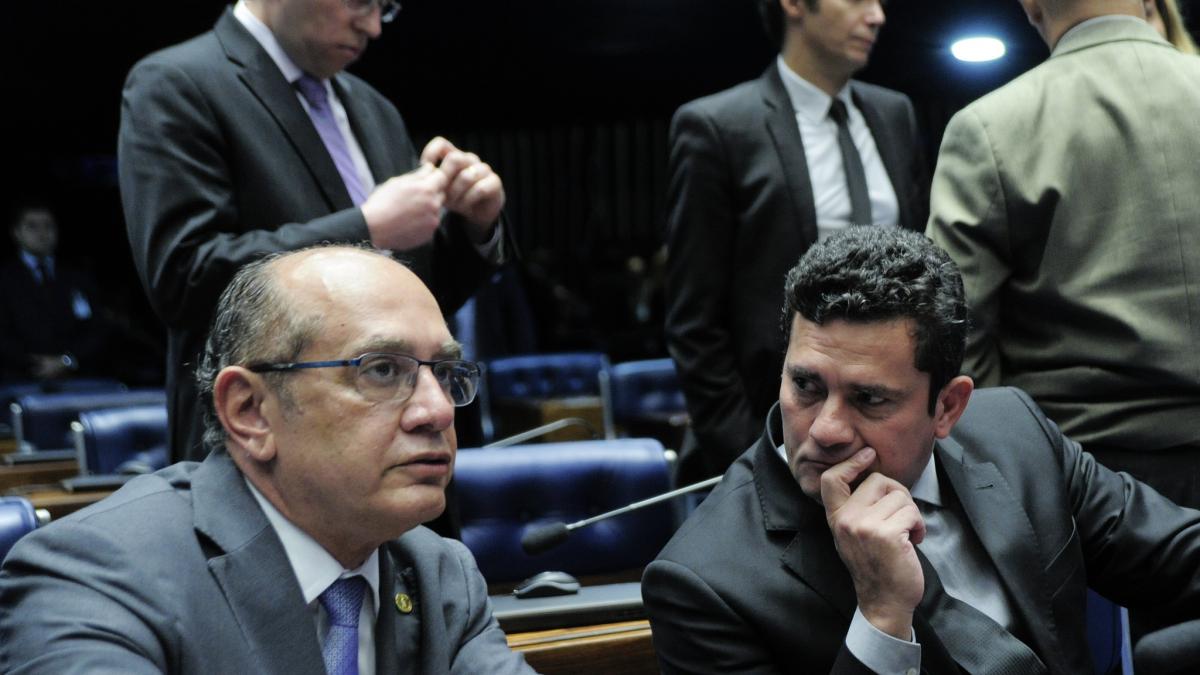 Gilmar Mendes e Sergio Moro podem iniciar disputa em Brasília