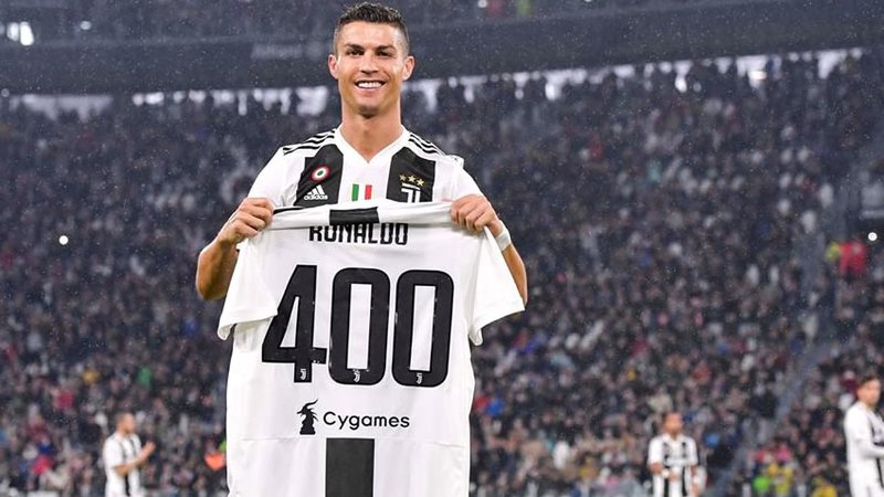 Juventus homenajea a Cristiano Ronaldo por sus 400 goles en ligas europeas